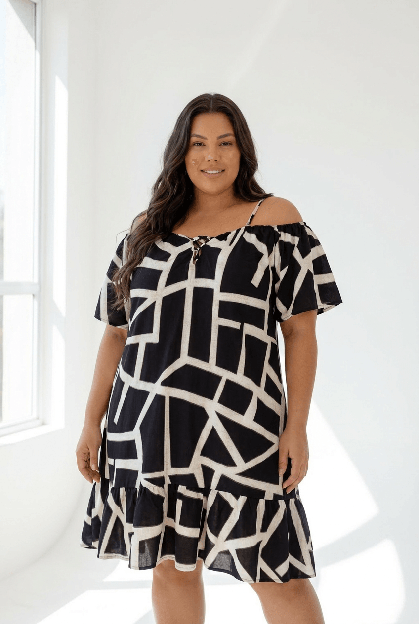 Vestido Maravilha Decote Babado