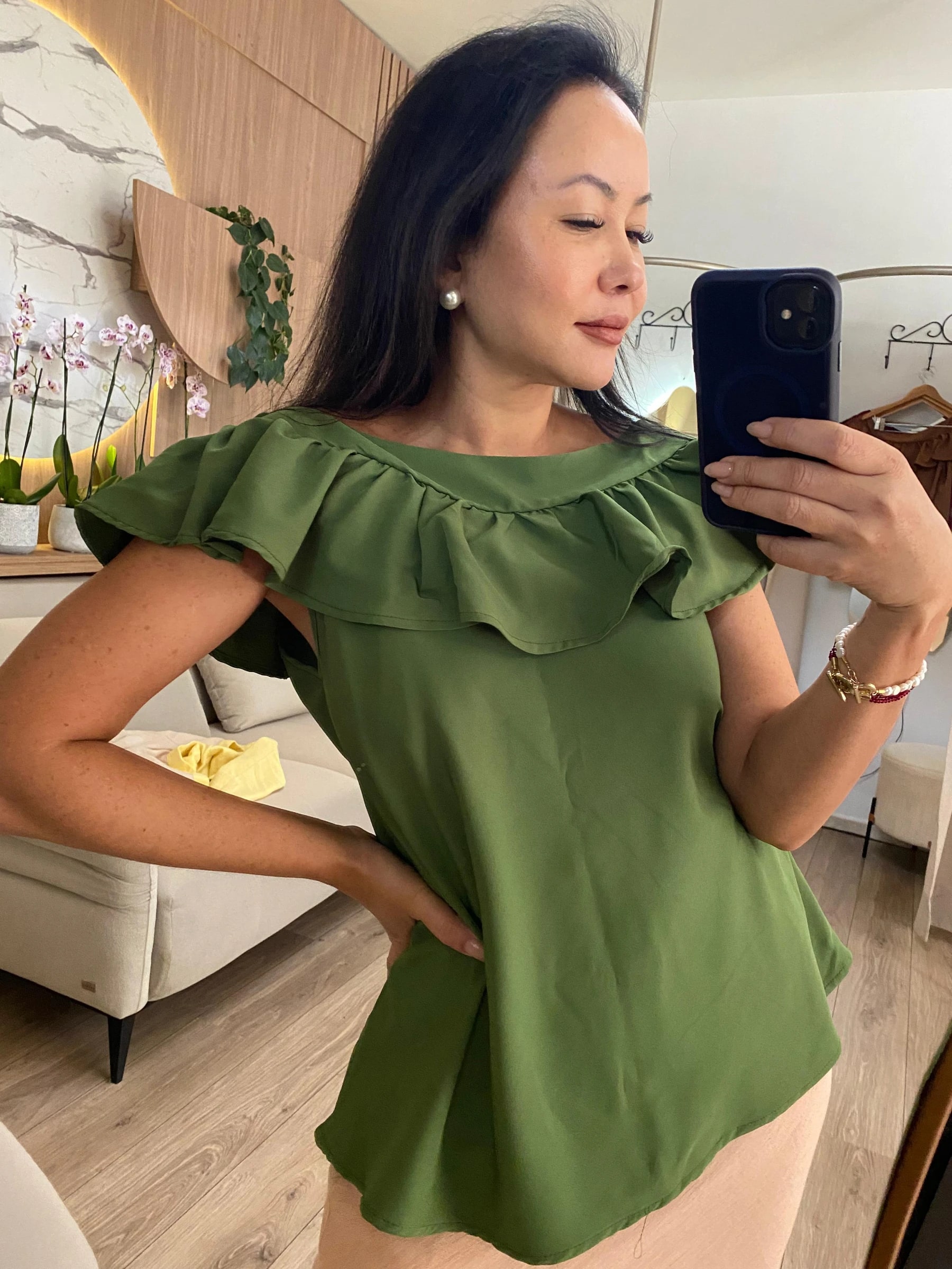 Blusa Decote Ciganinha