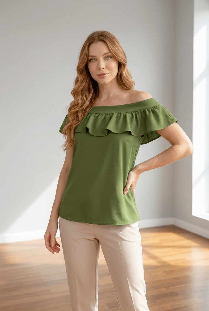 Blusa Decote Ciganinha