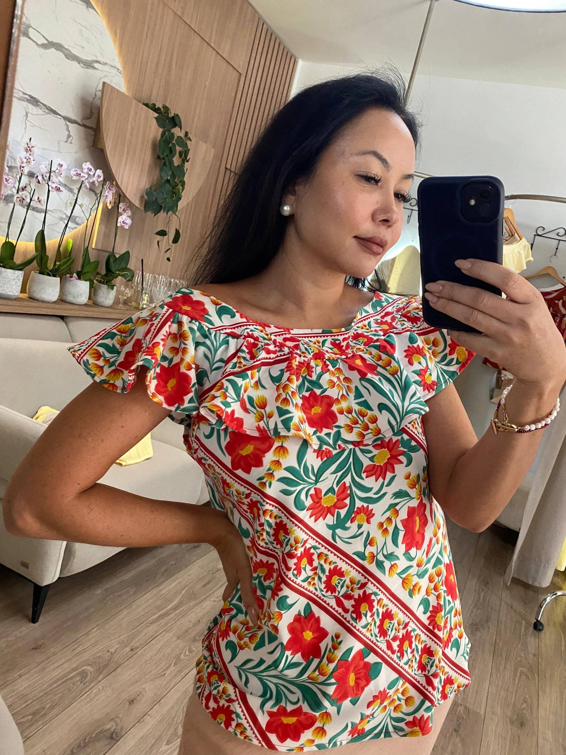 Blusa Decote Ciganinha