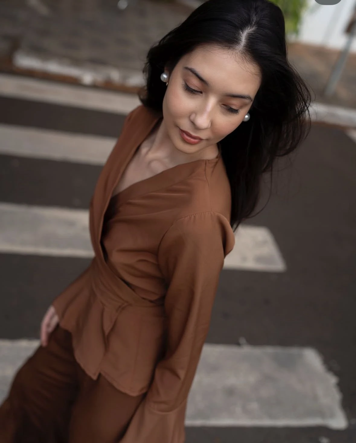 Blusa envelope kimono
