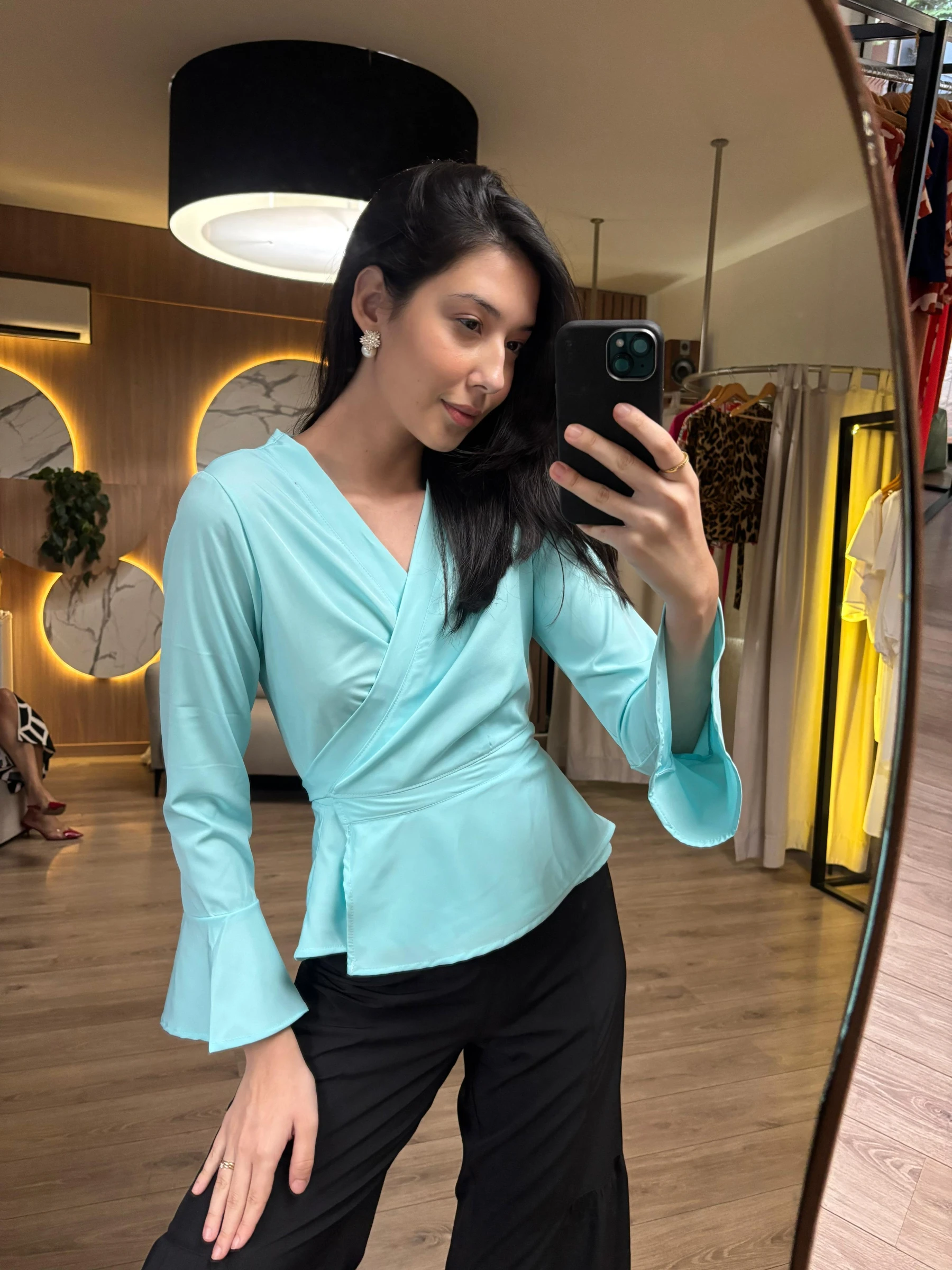 Blusa envelope kimono