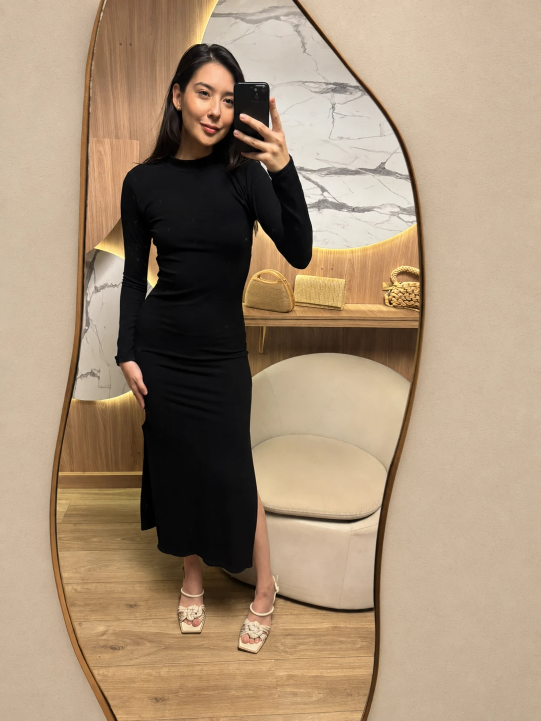 Vestido Basic Manga Longa Lorena